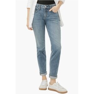Silver Boyfriend Denim Jeans 33x30 Capsule Smart Casual Modern Preppy Low Rise